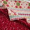 image:imageGreenland Home Fair Isle Reversible Holiday Quilt Set 3Piece FullQueen  SnowSnow