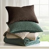 image:imageGreenland Home Fashions Finely Stitched Velvet Quilt Set 2Piece Twin Crush KhakiCrush Chocolate