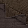 image:imageGreenland Home Fashions Finely Stitched Velvet Quilt Set 2Piece Twin Crush KhakiCrush Chocolate