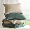image:imageGreenland Home Fashions Finely Stitched Velvet Quilt Set 2Piece Twin Crush KhakiCrush Forest