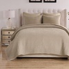 image:imageGreenland Home Fashions Finely Stitched Velvet Quilt Set 2Piece Twin Crush KhakiCrush Khaki