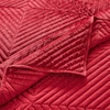 image:imageGreenland Home Fashions Finely Stitched Velvet Quilt Set 2Piece Twin Crush KhakiRiviera Red