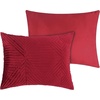 image:imageGreenland Home Fashions Finely Stitched Velvet Quilt Set 2Piece Twin Crush KhakiRiviera Red