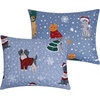 image:imageGreenland Home Fashions Winter Whiskers Dogs amp Cats Reversible Pet Lovers Quilt Set 3Piece FullQueenBlue