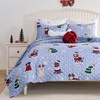 image:imageGreenland Home Fashions Winter Whiskers Dogs amp Cats Reversible Pet Lovers Quilt Set 3Piece FullQueenBlue
