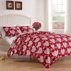 image:imageGreenland Home Novelty Holiday Reversible Matelass Coverlet Set 3Piece FullQueen SnowflakesLovebirds