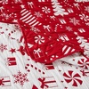 image:imageGreenland Home Novelty Holiday Reversible Matelass Coverlet Set 3Piece FullQueen SnowflakesPeppermint Party