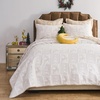 image:imageGreenland Home Novelty Holiday Reversible Matelass Coverlet Set 3Piece FullQueen SnowflakesReindeer Games