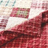 image:imageGreenland Home Oxford 100 Cotton Quilt Set 3Piece FullQueen RedRed