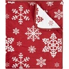 image:imageGreenland Home Novelty Holiday Reversible Matelass Throw Blanket 50 x 60 inches SnowflakesSnowflakes