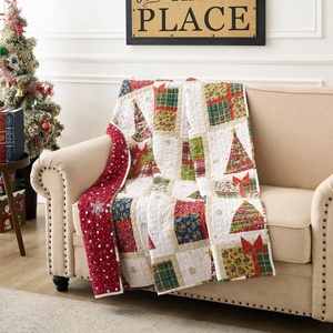 image:imageGreenland Home Fashions Deck the Halls Novelty Holiday Quilt Set 3Piece FullQueen1Piece Throw